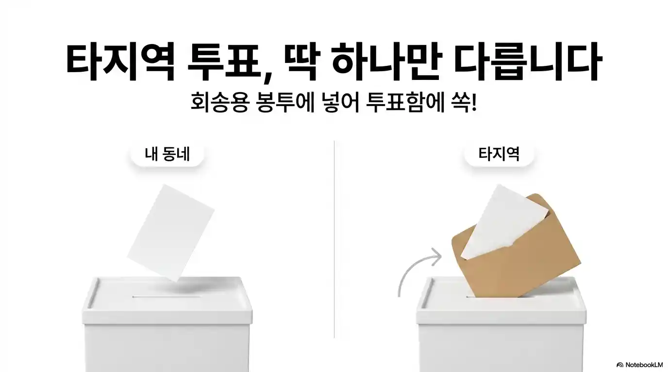 사전투표 시간 완벽 정리-타지역 투표 절차 다른점