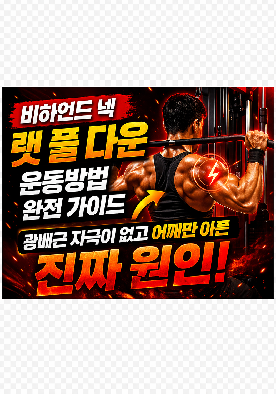 비하인드 넥 랫 풀 다운 운동방법 완전 가이드