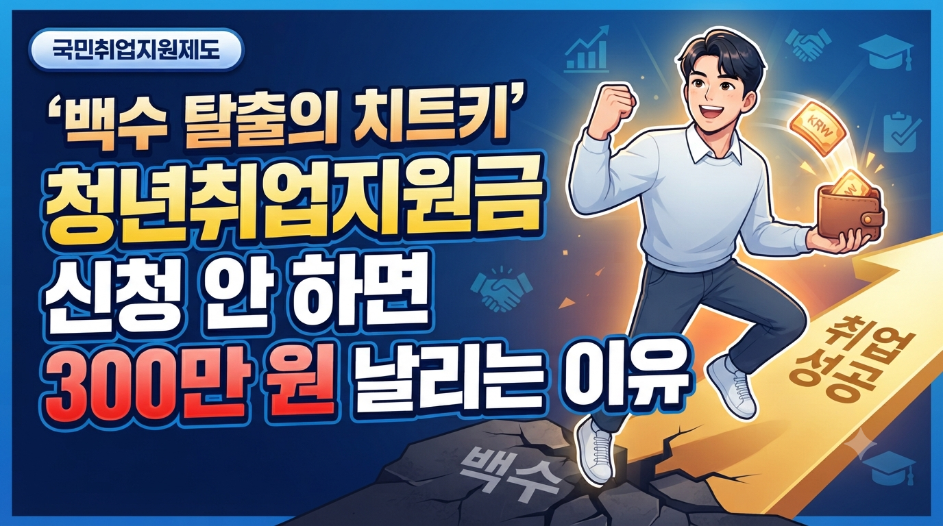 "백수 탈출의 치트키" 청년취업지원금,