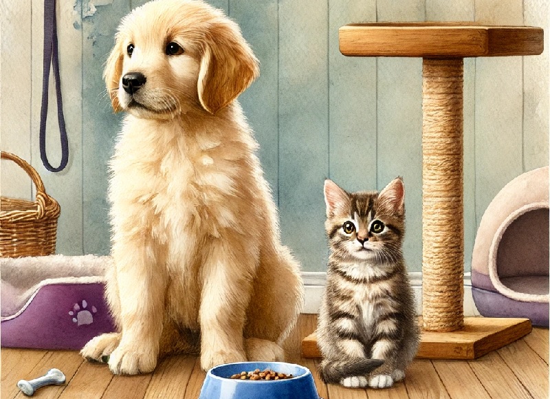 강아지와 고양이 키우기 차이점에 대한 이미지