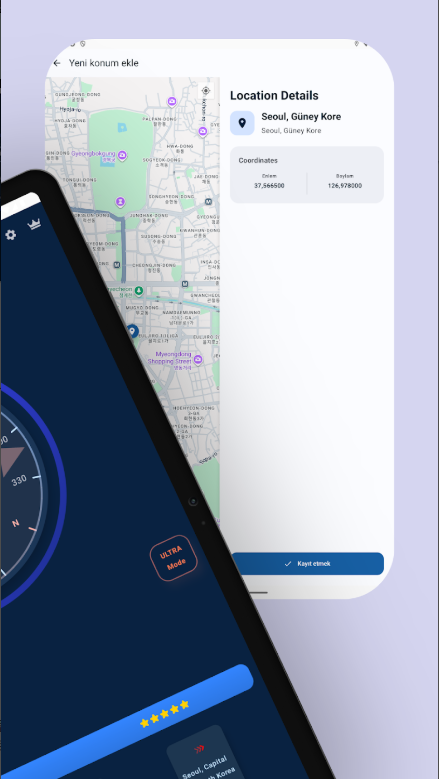 나침반 어플, 무료 오프라인 나침반 다운로드