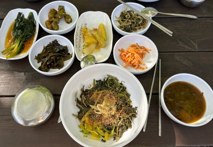 울릉도-야영장식당-산채비빔밥