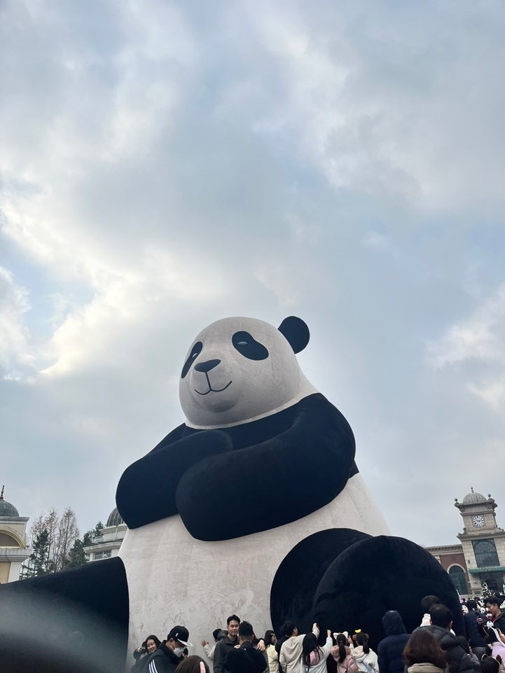 에버랜드-푸바오-조형물