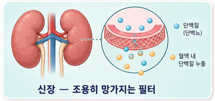 신장 조용히 꺼져가는 필터