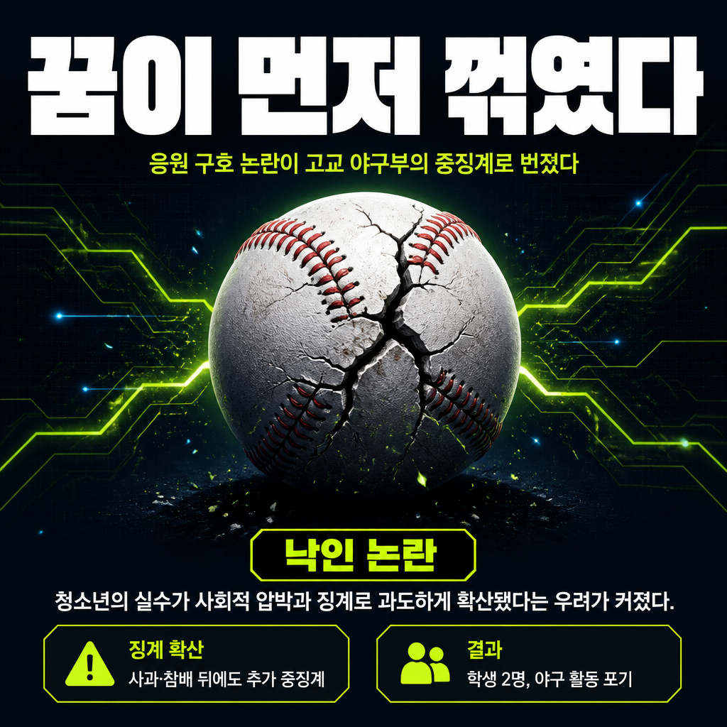 꿈이 먼저 꺾였다