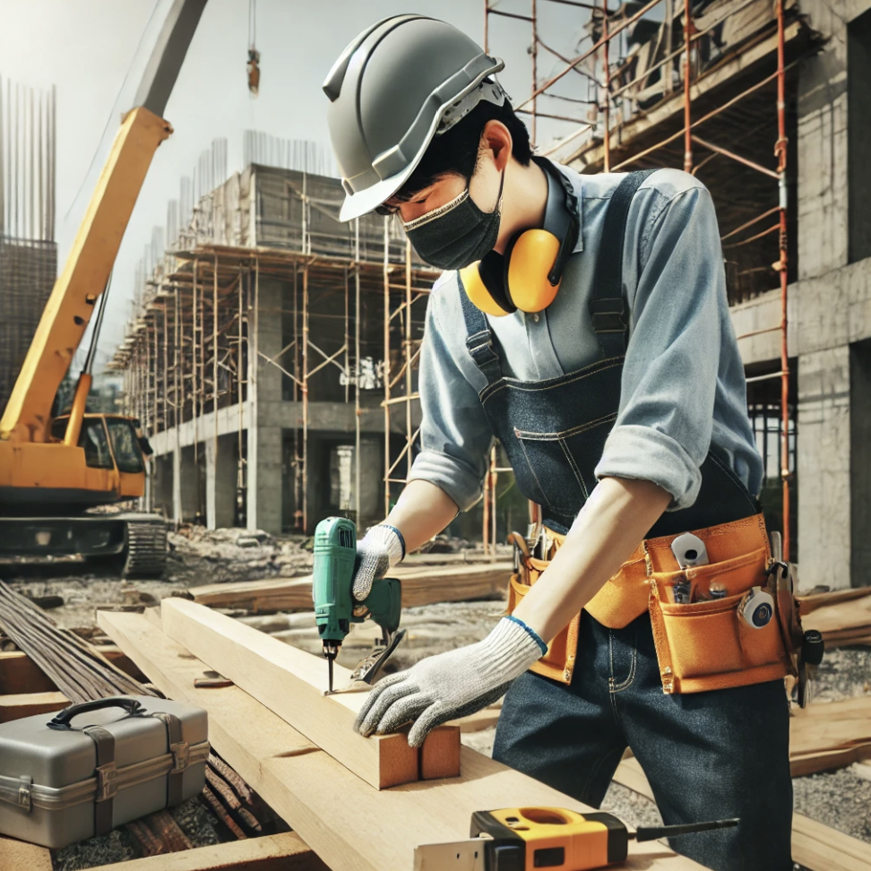 건설 현장에서 일하는 일용근로자