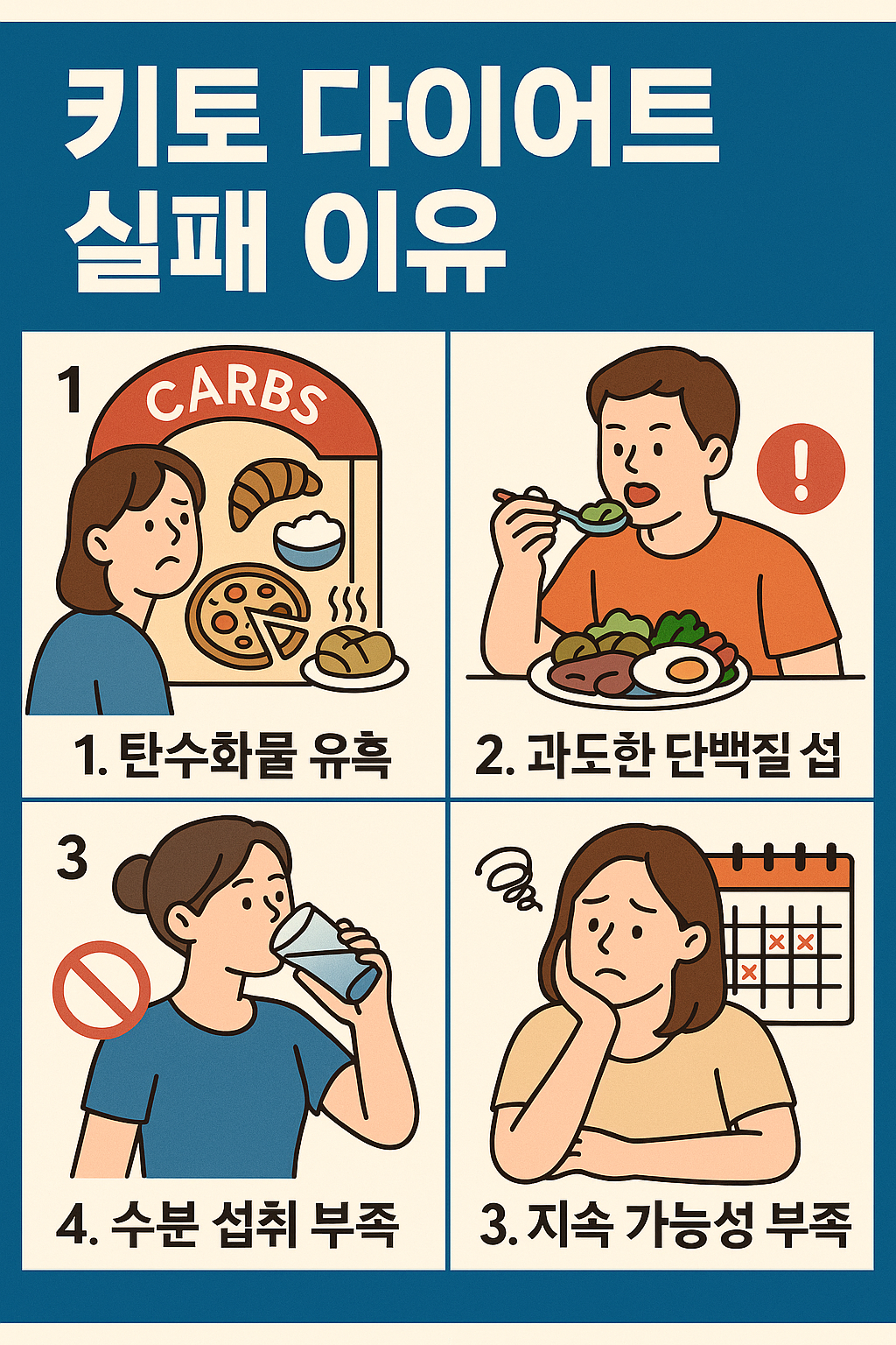 키토 다이어트 실패 이유