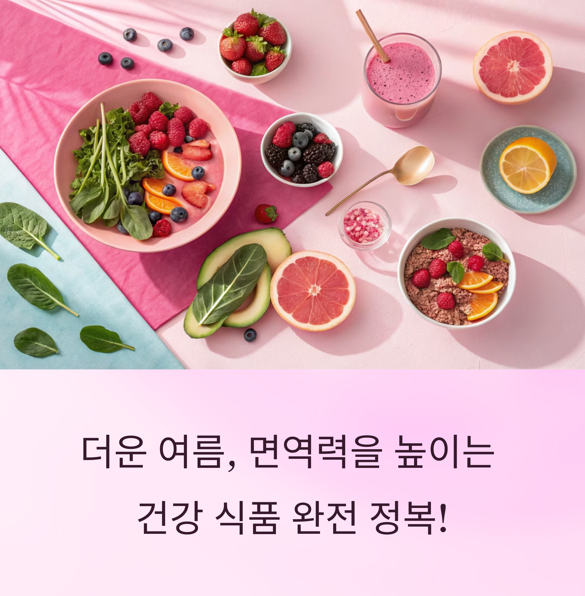 더운 여름, 면역력을 높이는 건강 식품 완전 정복 가이드