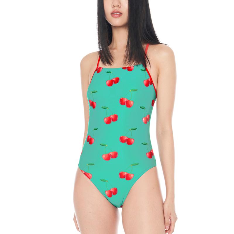 움파 민트체리 수영복 실내수영복