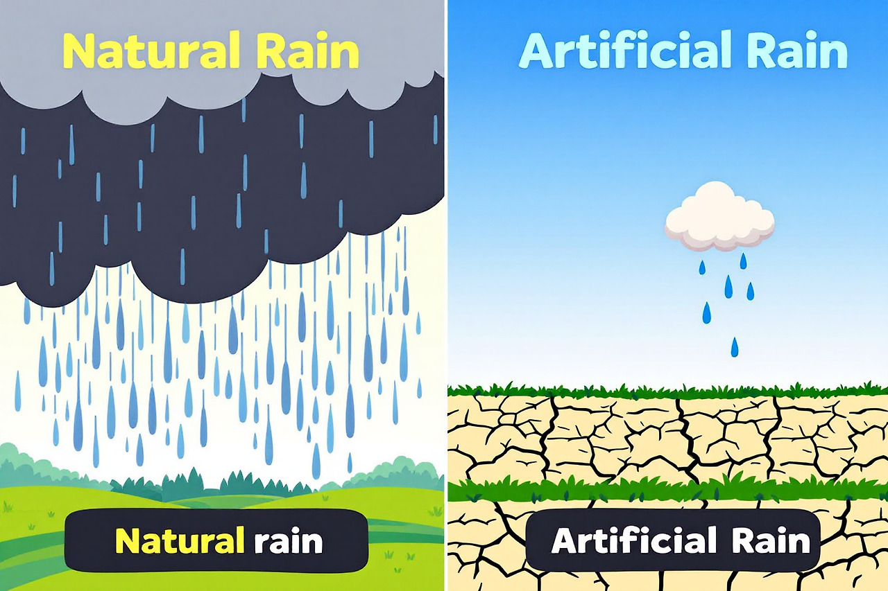 자연강우보다 효과가 낮음