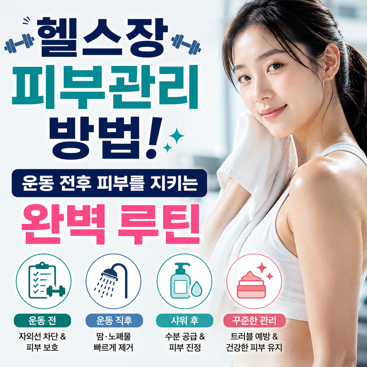 헬스장 피부관리 방법