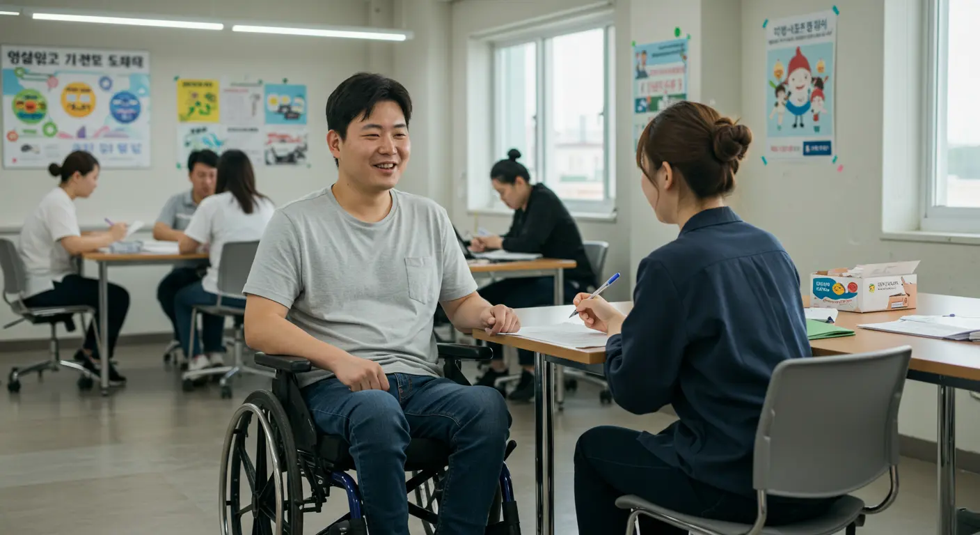 중증장애인 면접