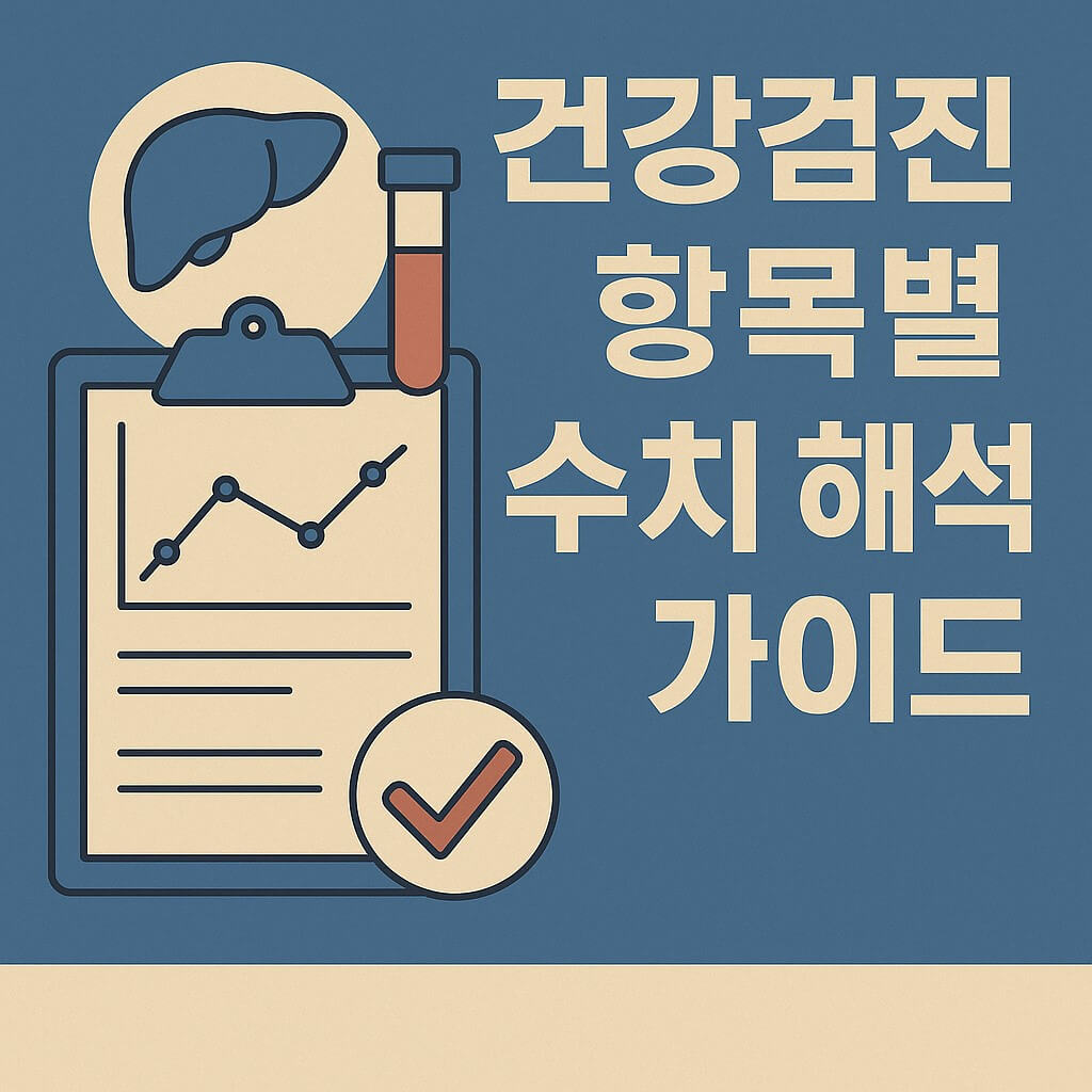건강검진 모든것 완벽 가이드 건강검진 항목별 수치 해석 가이드