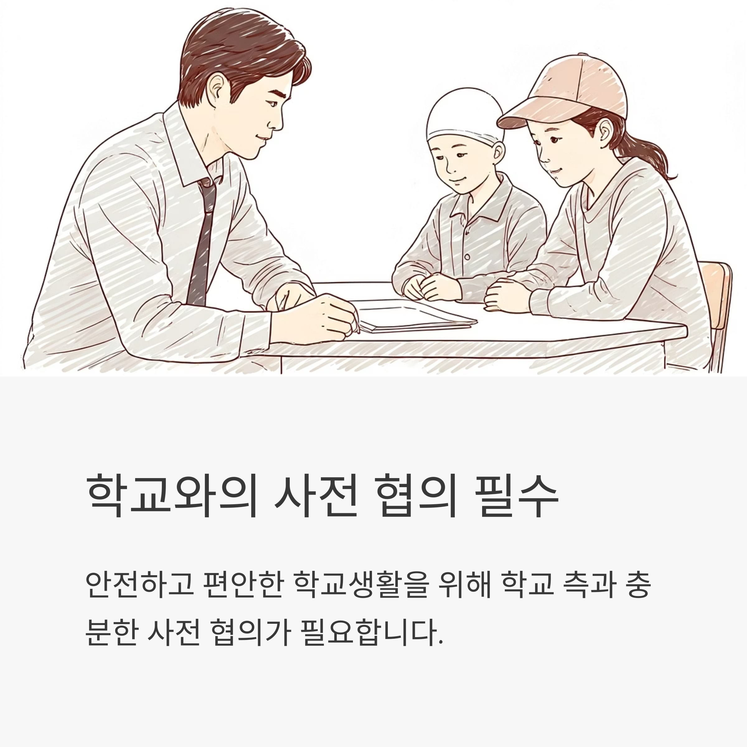 소아암 환자 학교 사전 협의