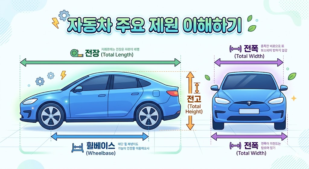 자동차 주요 제원 용어 이해 안내