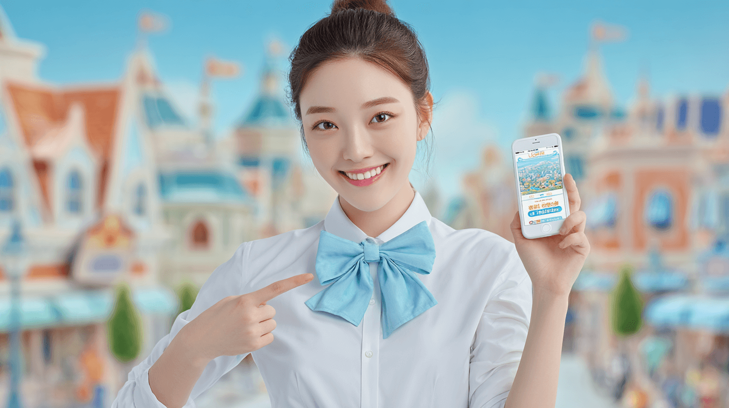 놀이공원에서-웃고-있는-청소년-이미지
