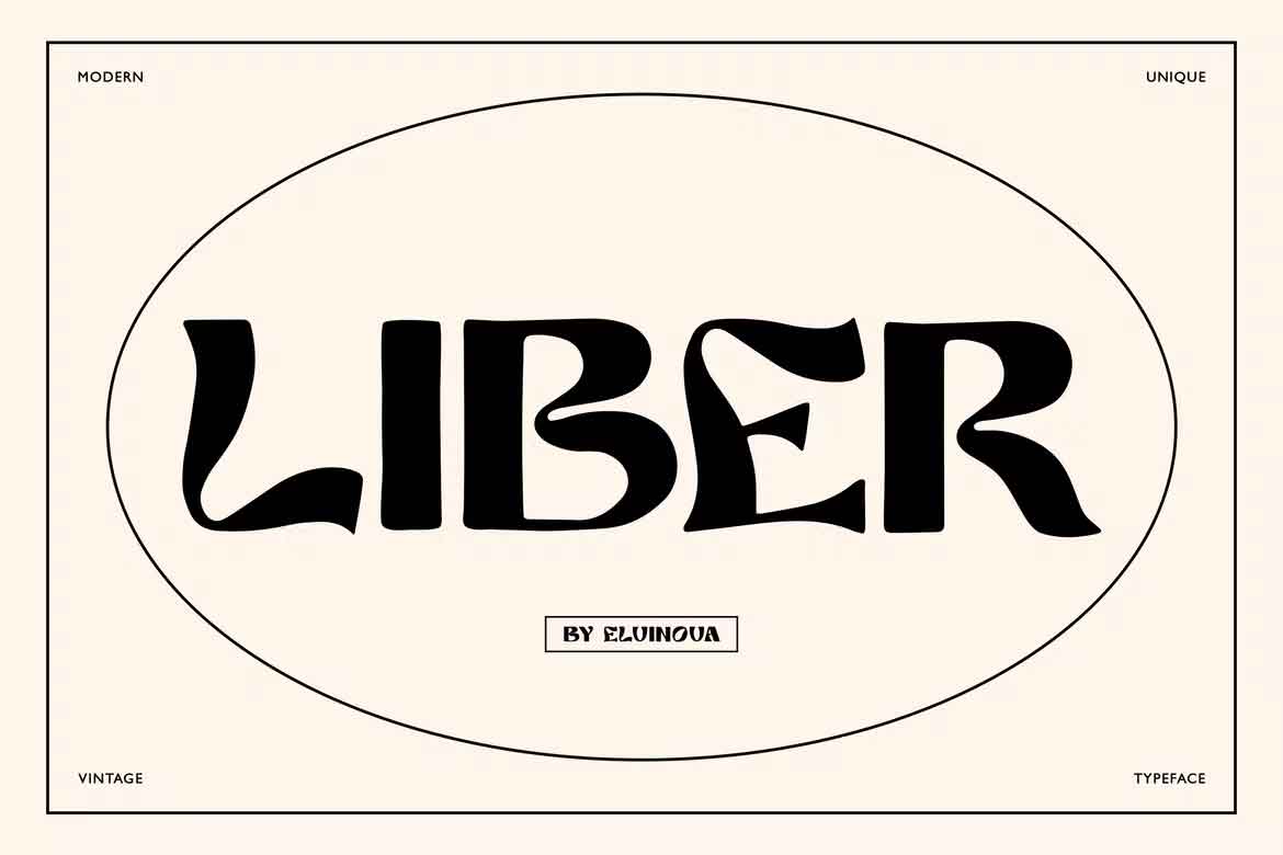 Retro-english-font-liber-font