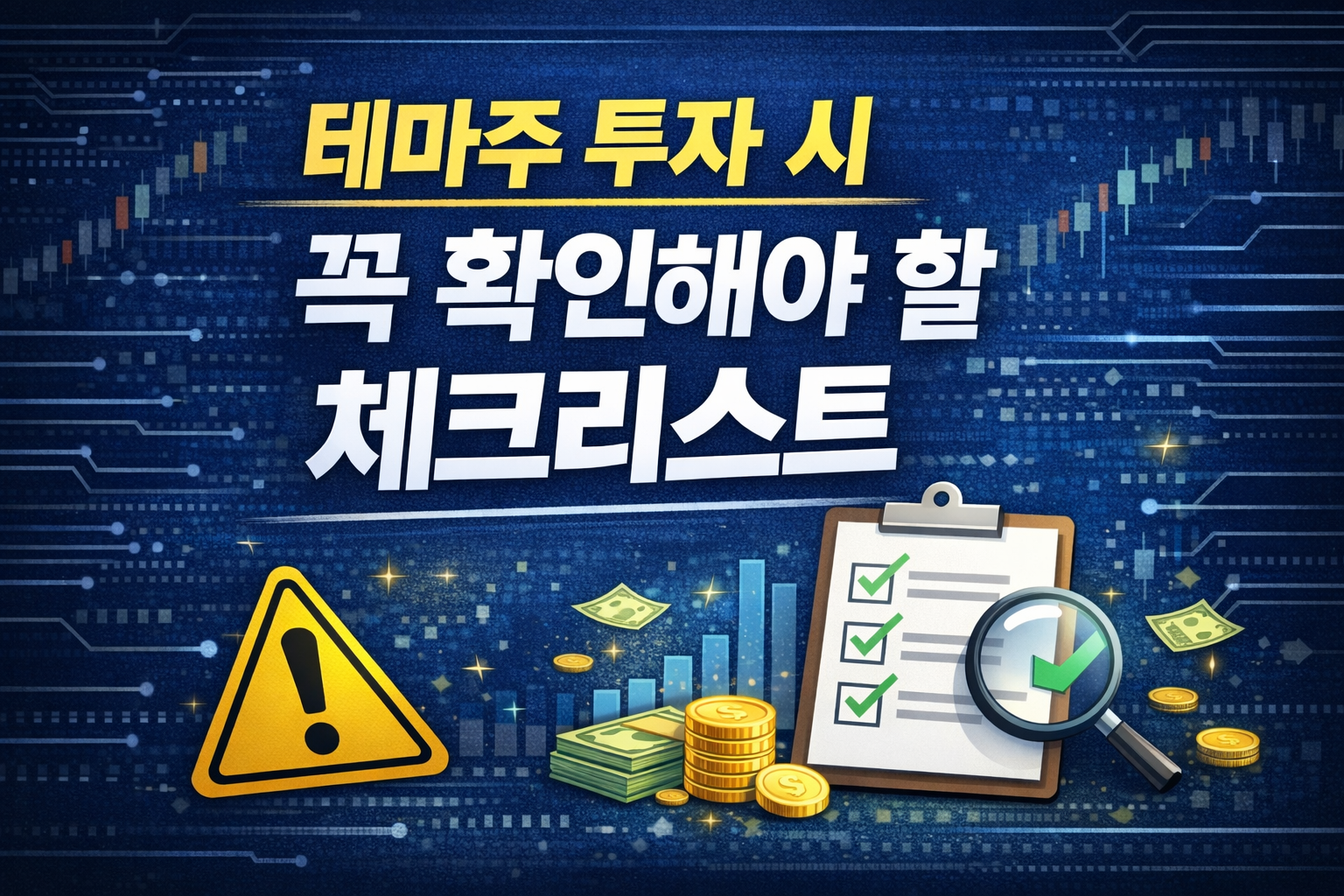테마주 투자 시 꼭 확인해야 할 체크리스트|급등주 뒤에 숨은 리스크