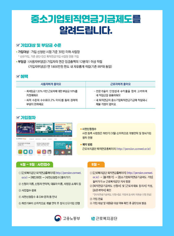 중소기업퇴지연금기금제도