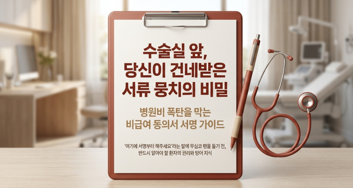 서명 전 꼭 물어보세요! 비급여 동의서 필수 확인사항과 심평원 진료비 확인 신청법