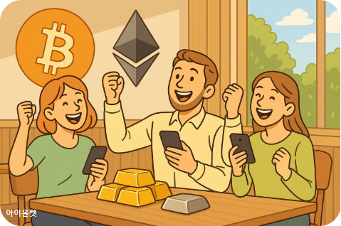 암호화폐 강세, 금과는 다른 경로였다