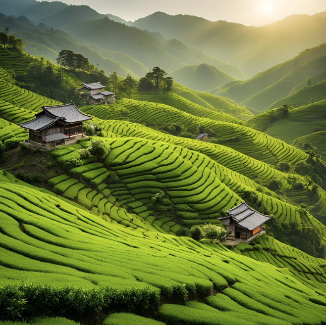 하동의 녹차마을 이미지