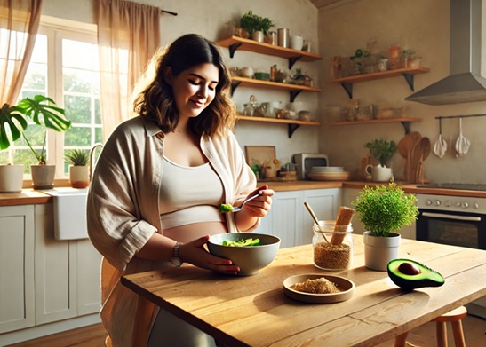 다이어트 중인 여성