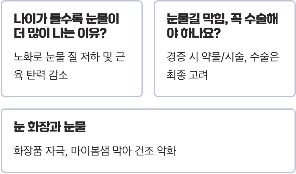 찬바람만 불면 눈물이 줄줄&amp;#44; 혹시 눈물샘막힘? 자가진단법과 해결책