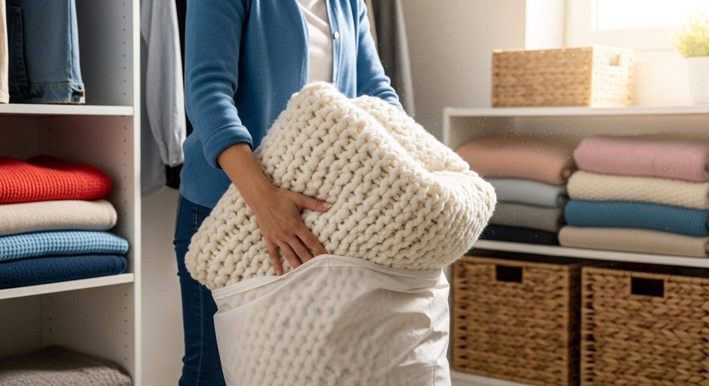 겨울이불 버리기