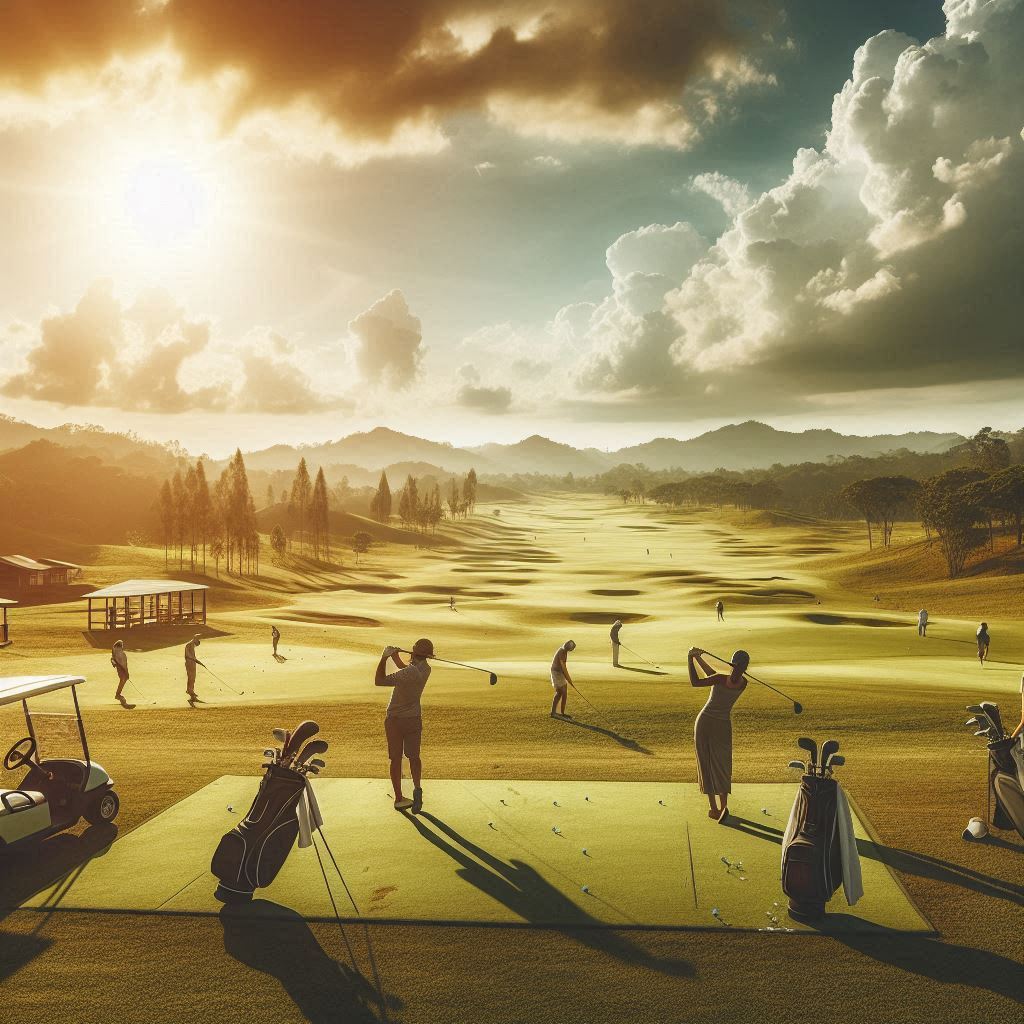 실외골프연습장 배경