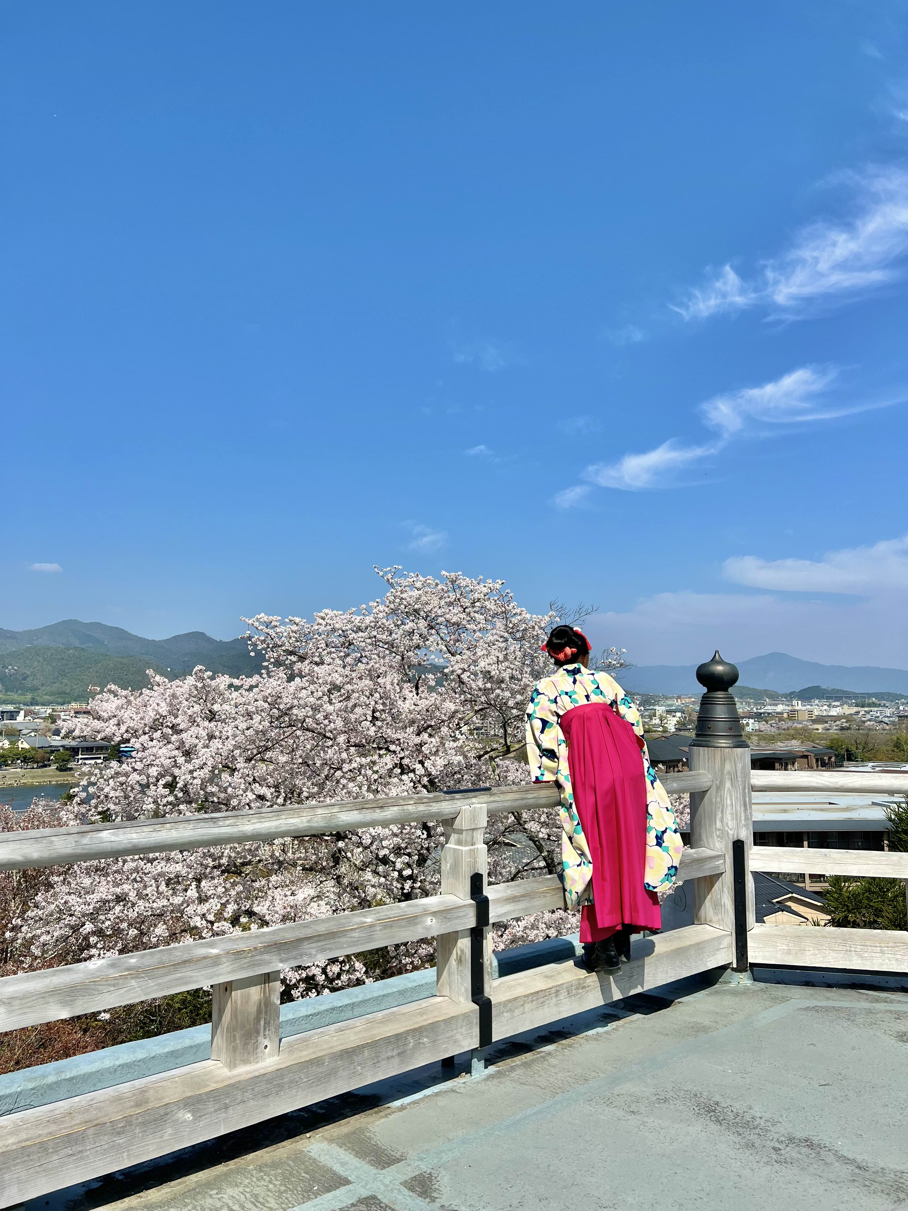 아라시야마 성인식 장소 호린지. 쥬산마이리를 맞아 기모노를 입은 일본 어린이.