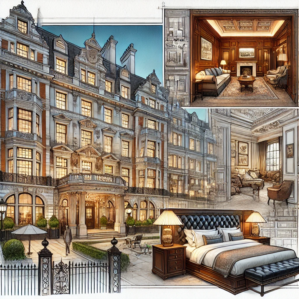 로즈우드 런던(Rosewood London) 외관 및 객실