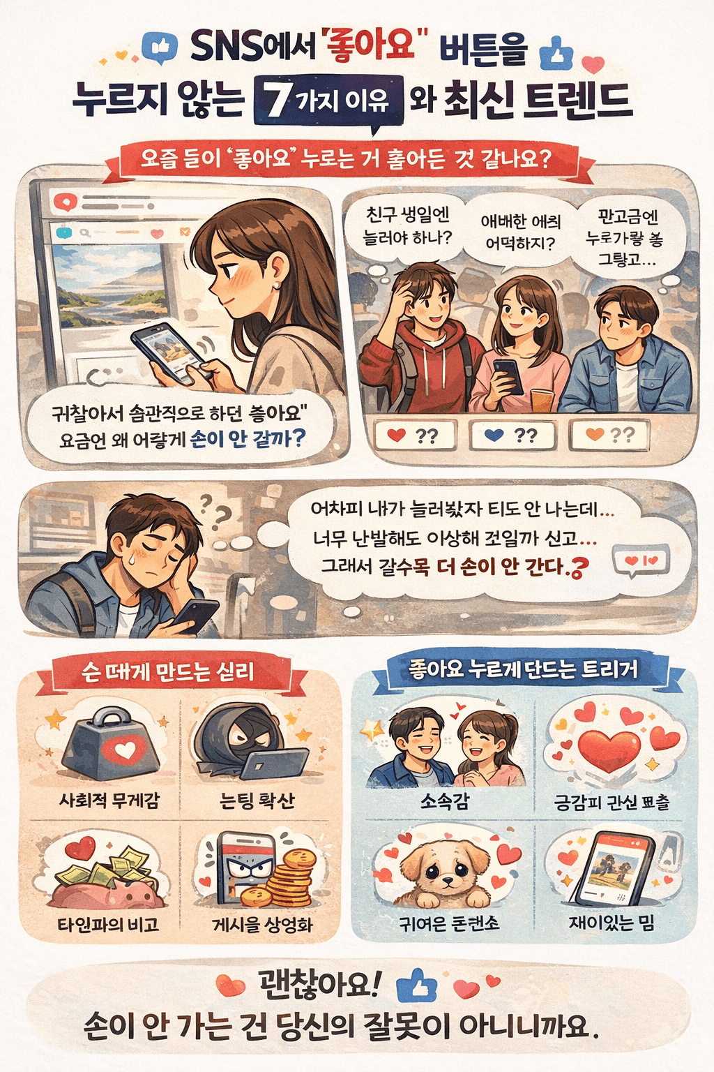 왜 우리는 &lsquo;좋아요&rsquo;를 안 누르게 됐을까 SNS 심리 7가지