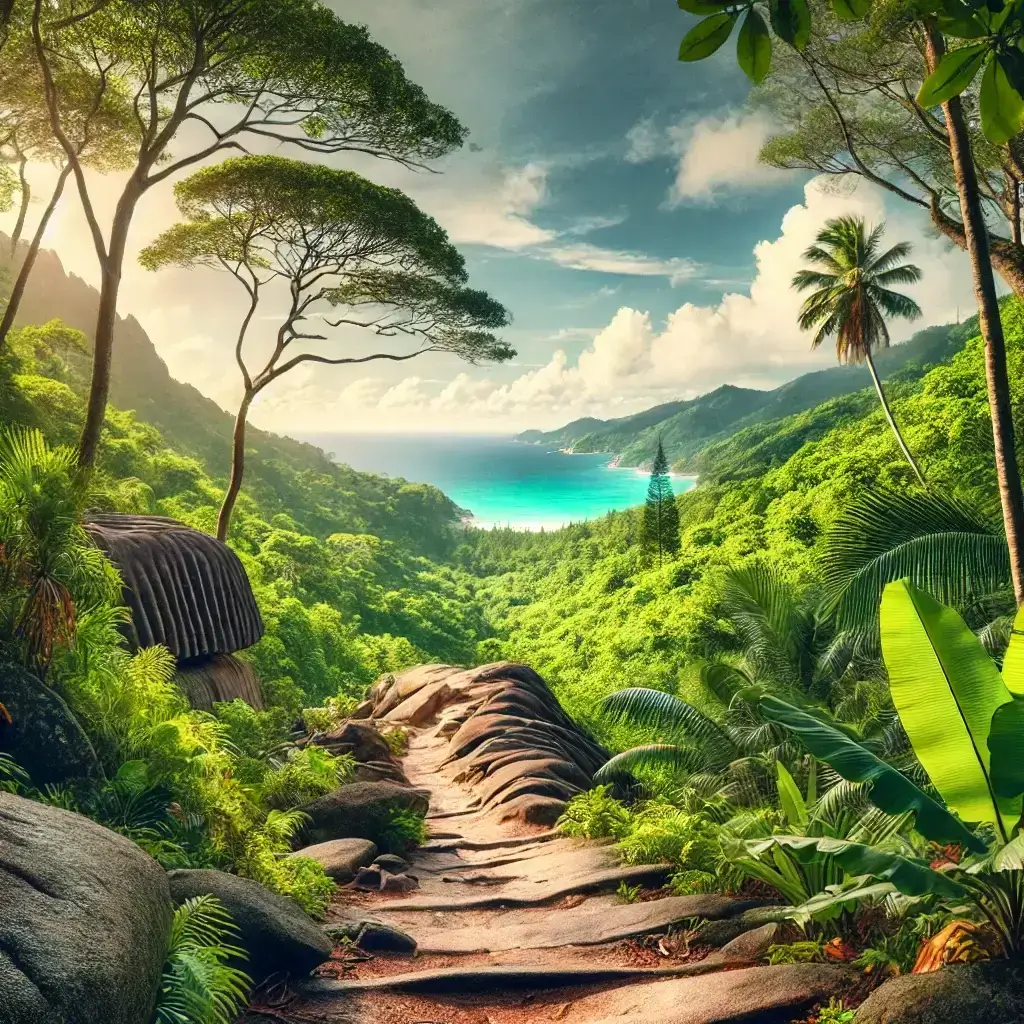 세이셸 하이킹 모른 블랑 트레일