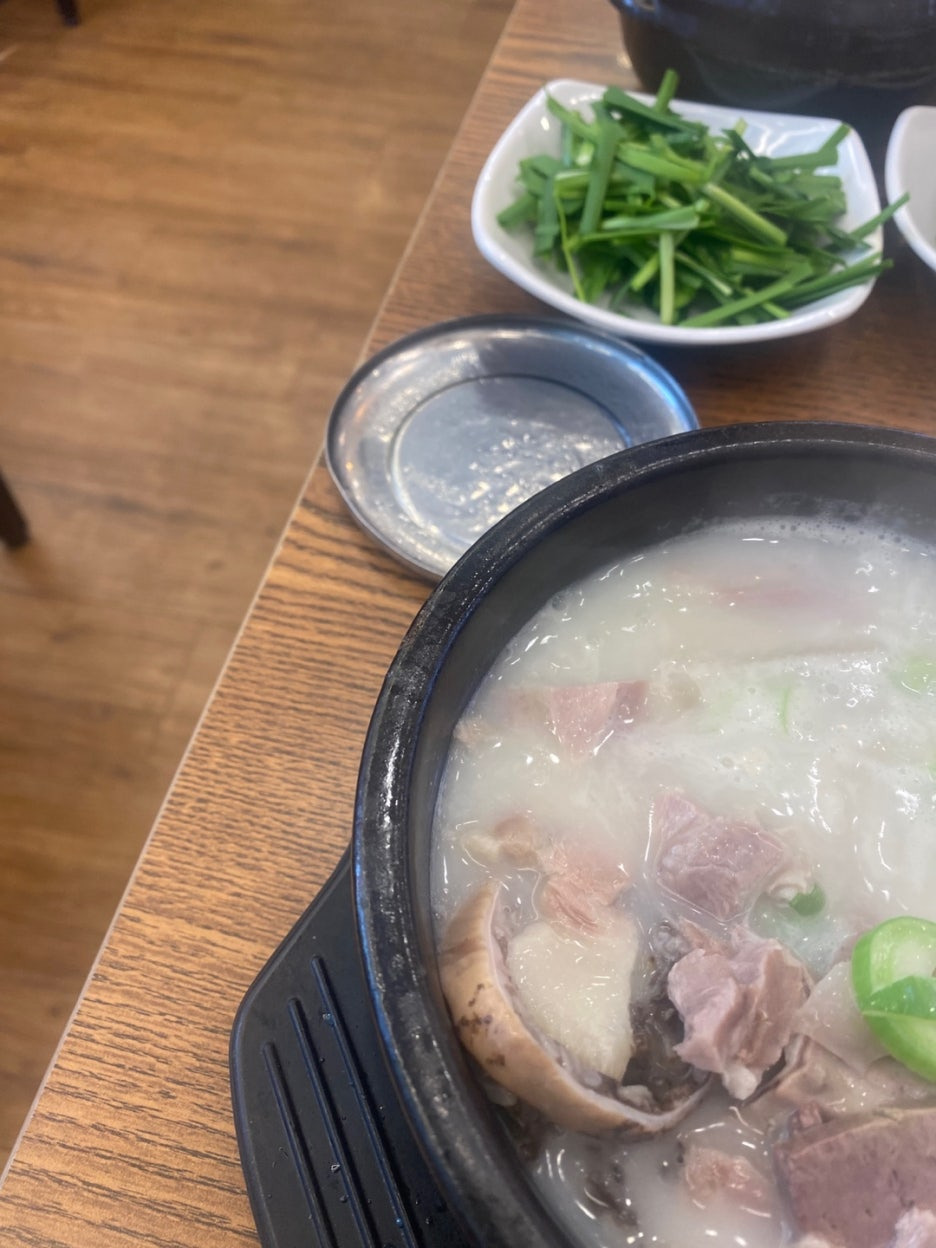 순대국밥 부속물