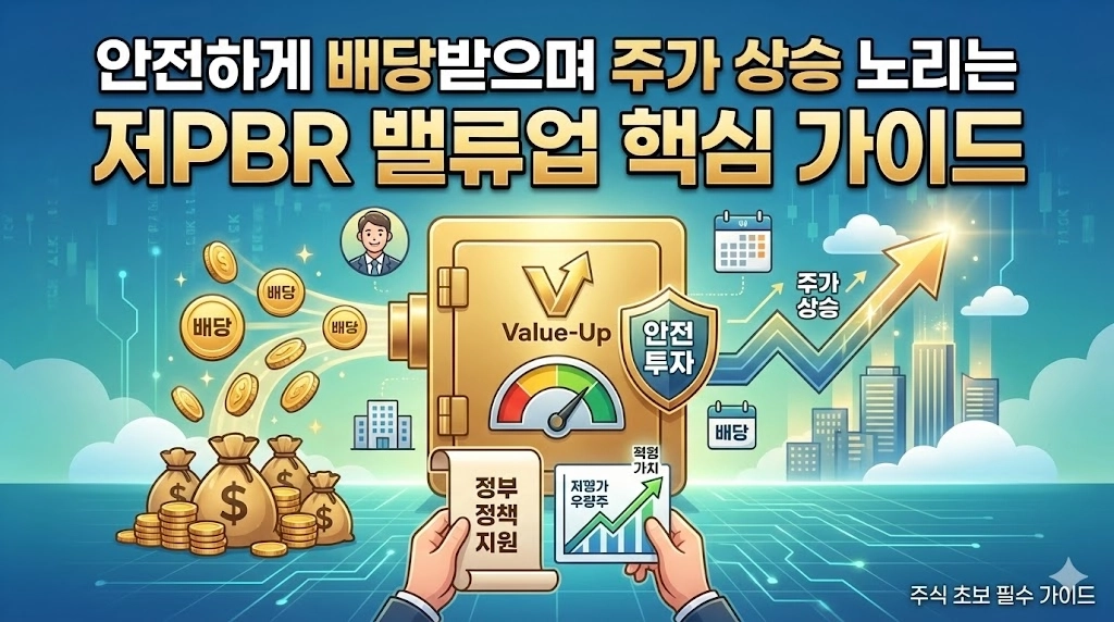 [가치투자] 안전하게 배당받으며 주가 상승 노리는 저PBR 밸류업 핵심 가이드