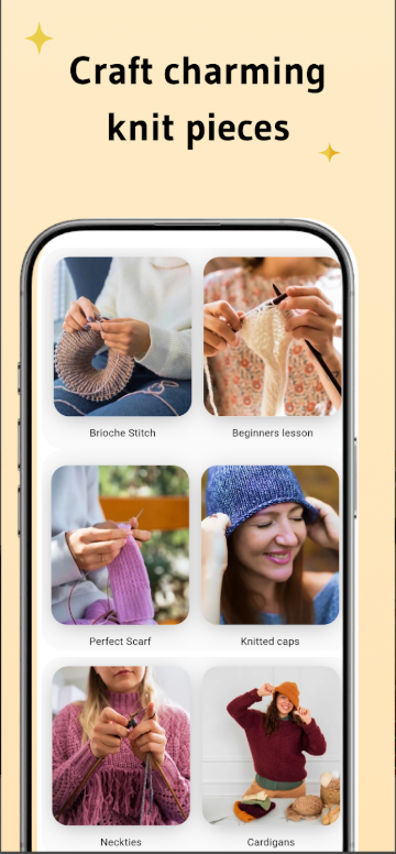 뜨개질 배우기 앱, 뜨개질 영상 보고 배우기