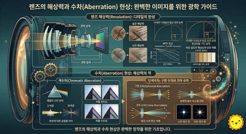 렌즈의 해상력과 수차(Aberration) 현상