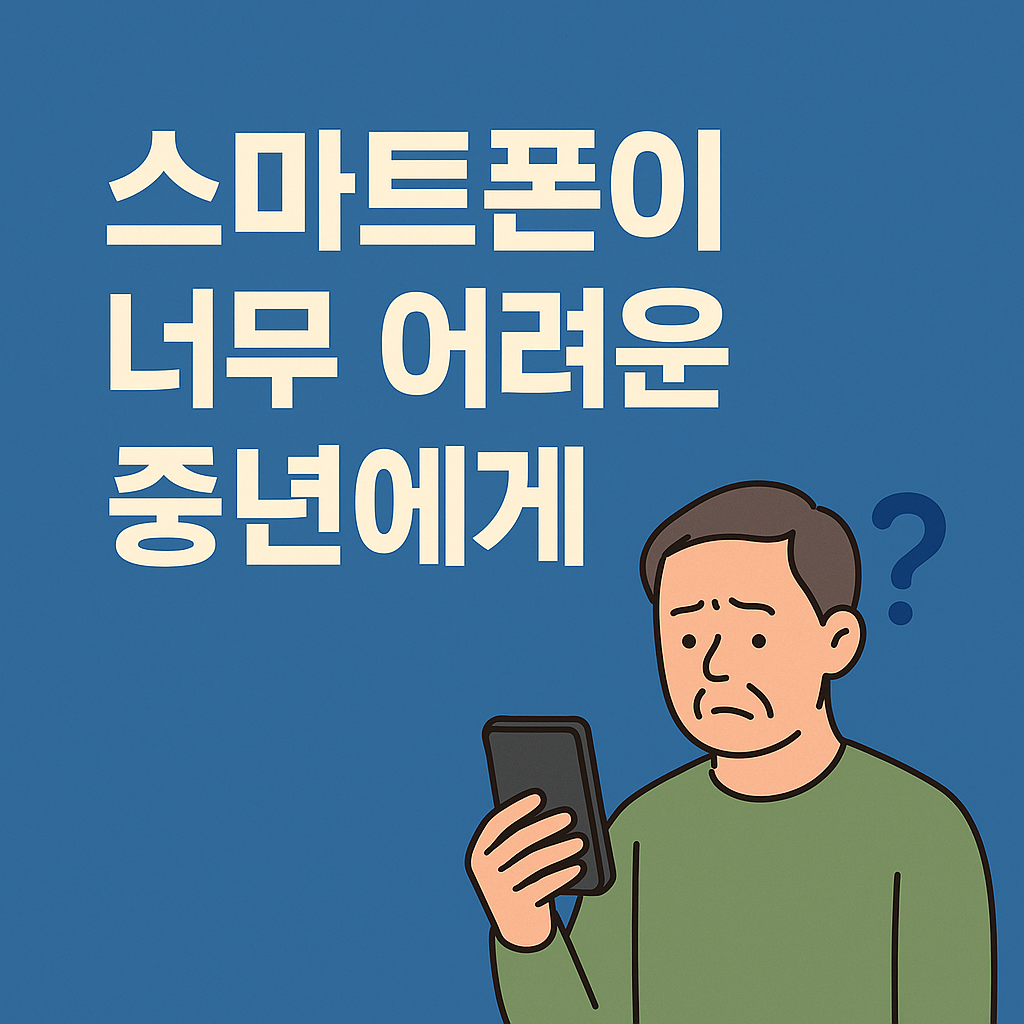 스마트폰이 너무 어려운 중년에게– 나도 할 수 있다는 자신감, 지금부터 시작입니다
