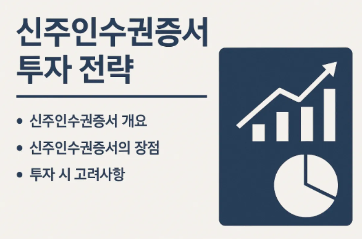 신주인수권증서 투자 전략