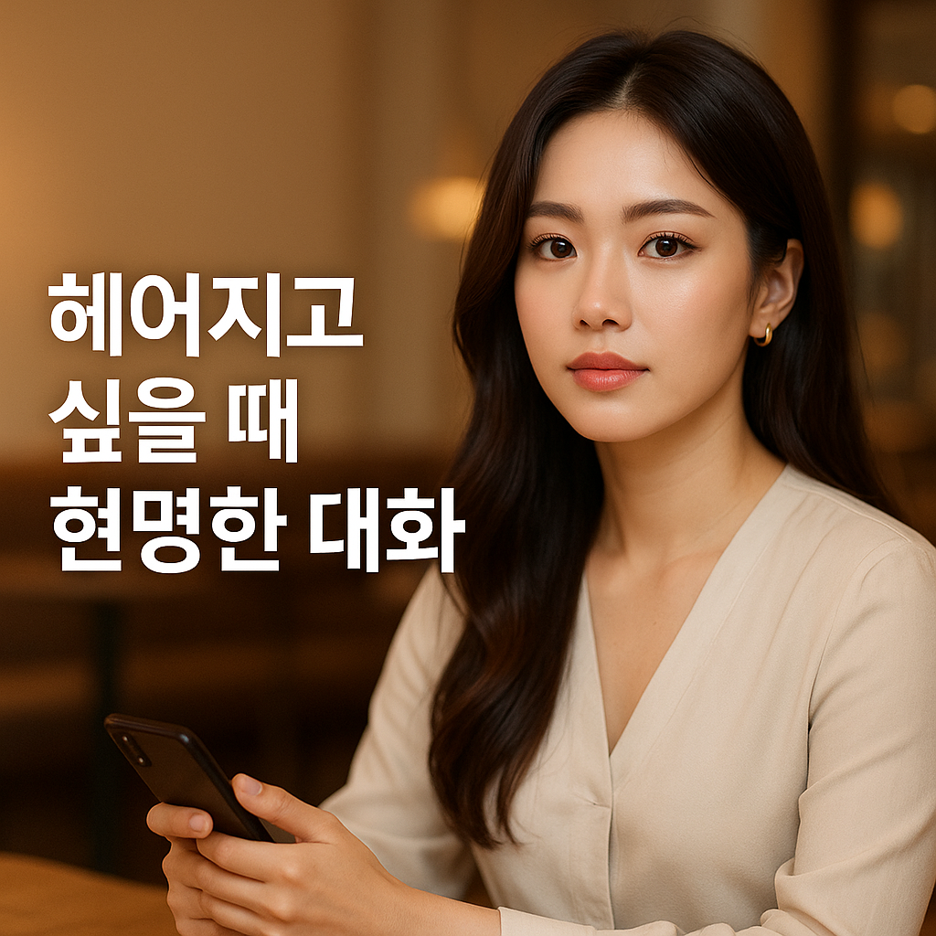 헤어지고 싶을 때 현명하게 대화하는 방법