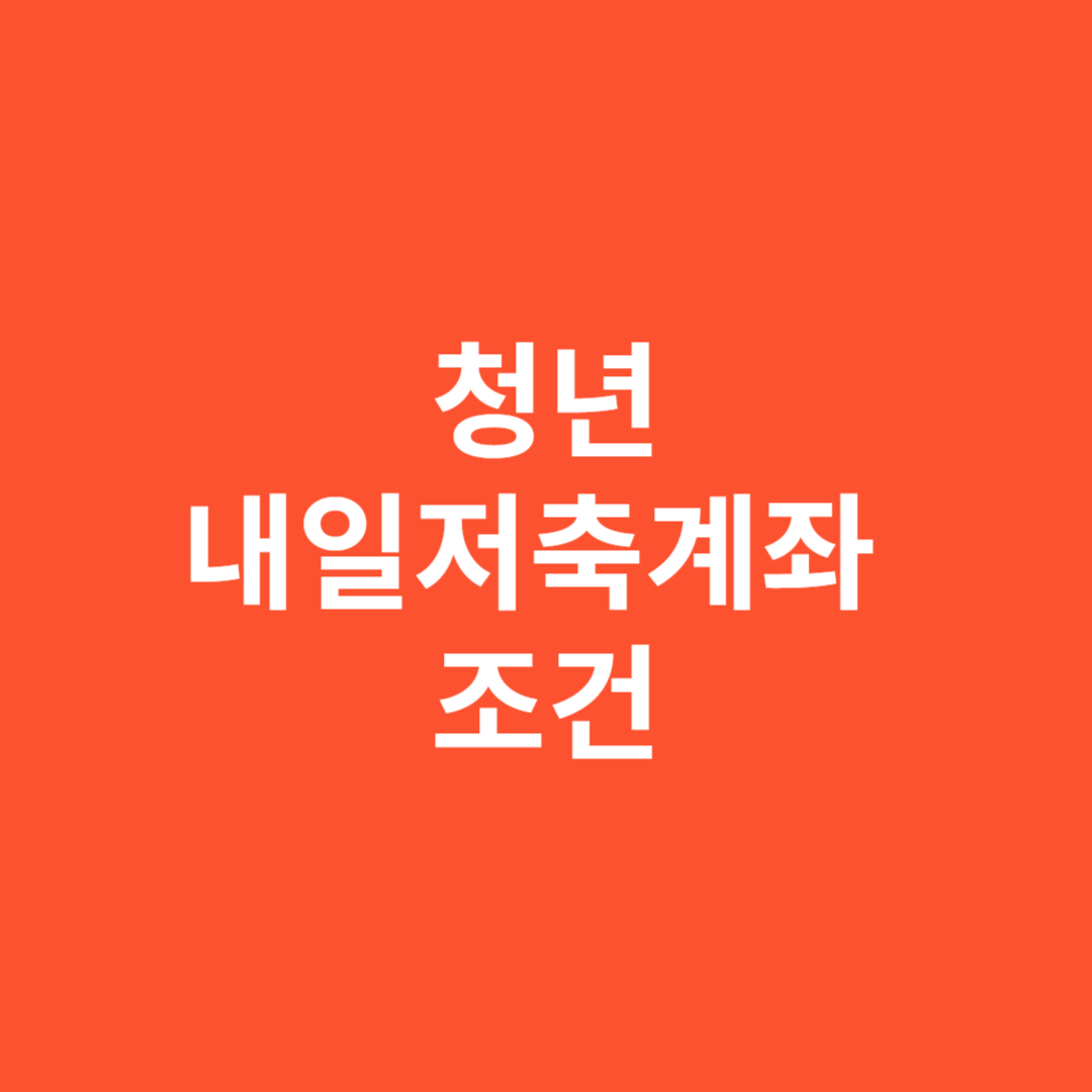 청년내일저축 소득 요건