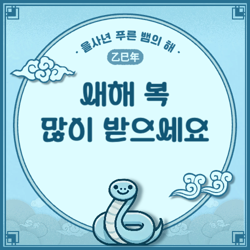 2025년 을사년 의미 운세 인사말 총정리