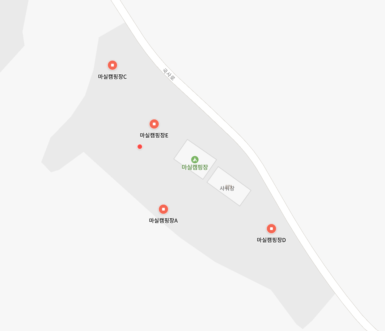 마실캠핑장 오토캠핑 사이트