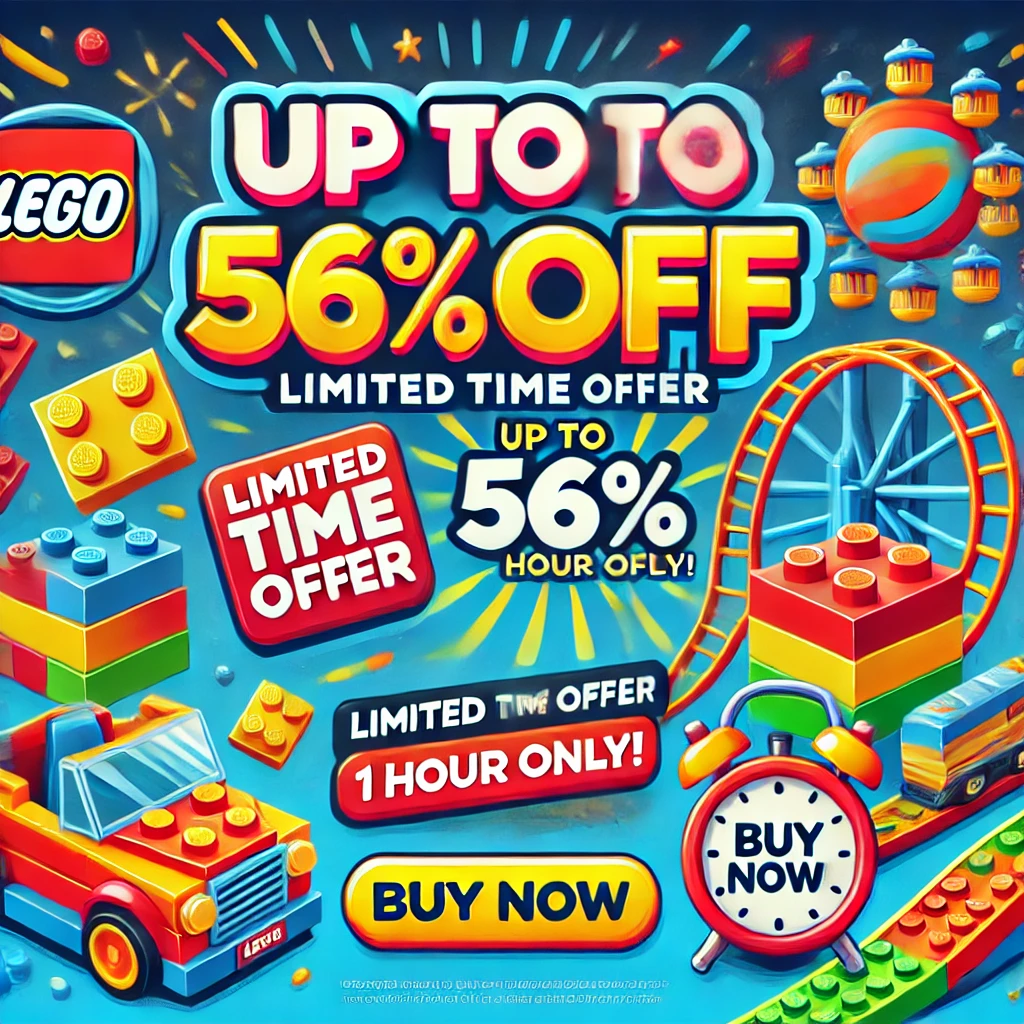 레고랜드 할인 이벤트를 강조하는 프로모션 이미지