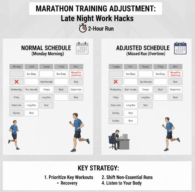 야근으로 훈련 못한 날, 마라톤 일정 조정하는 법