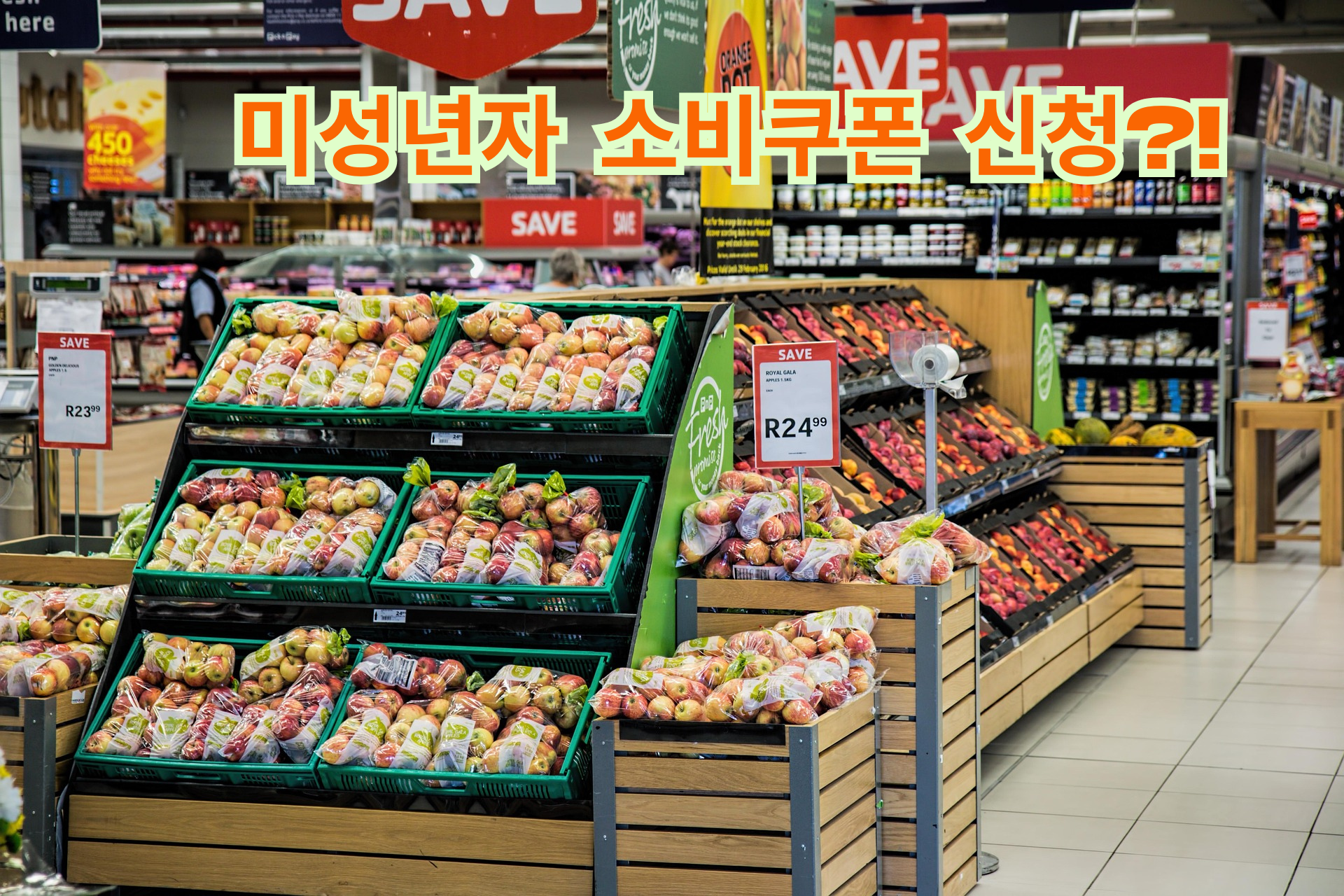 미성년자 소비쿠폰 사진 관련.