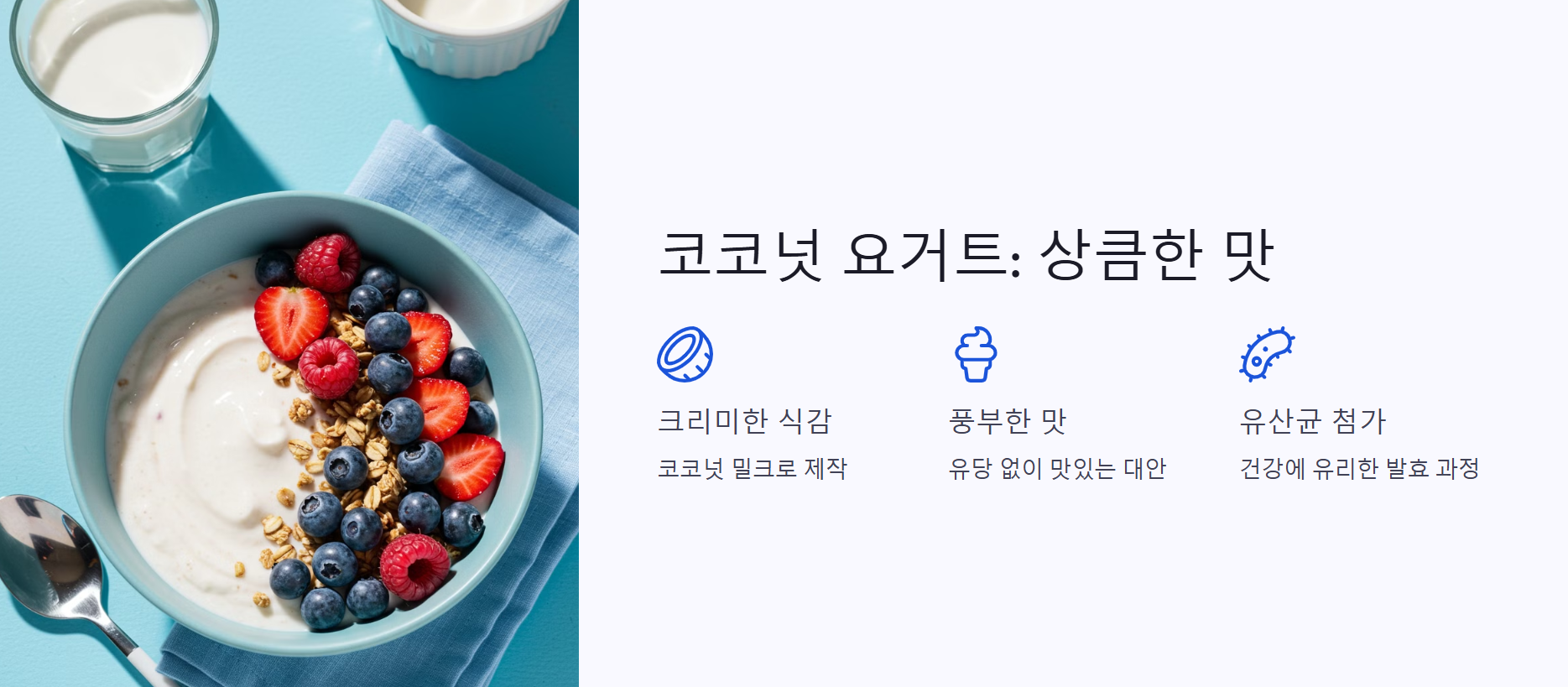 코코넛 요거트: 상큼한 맛의 비밀