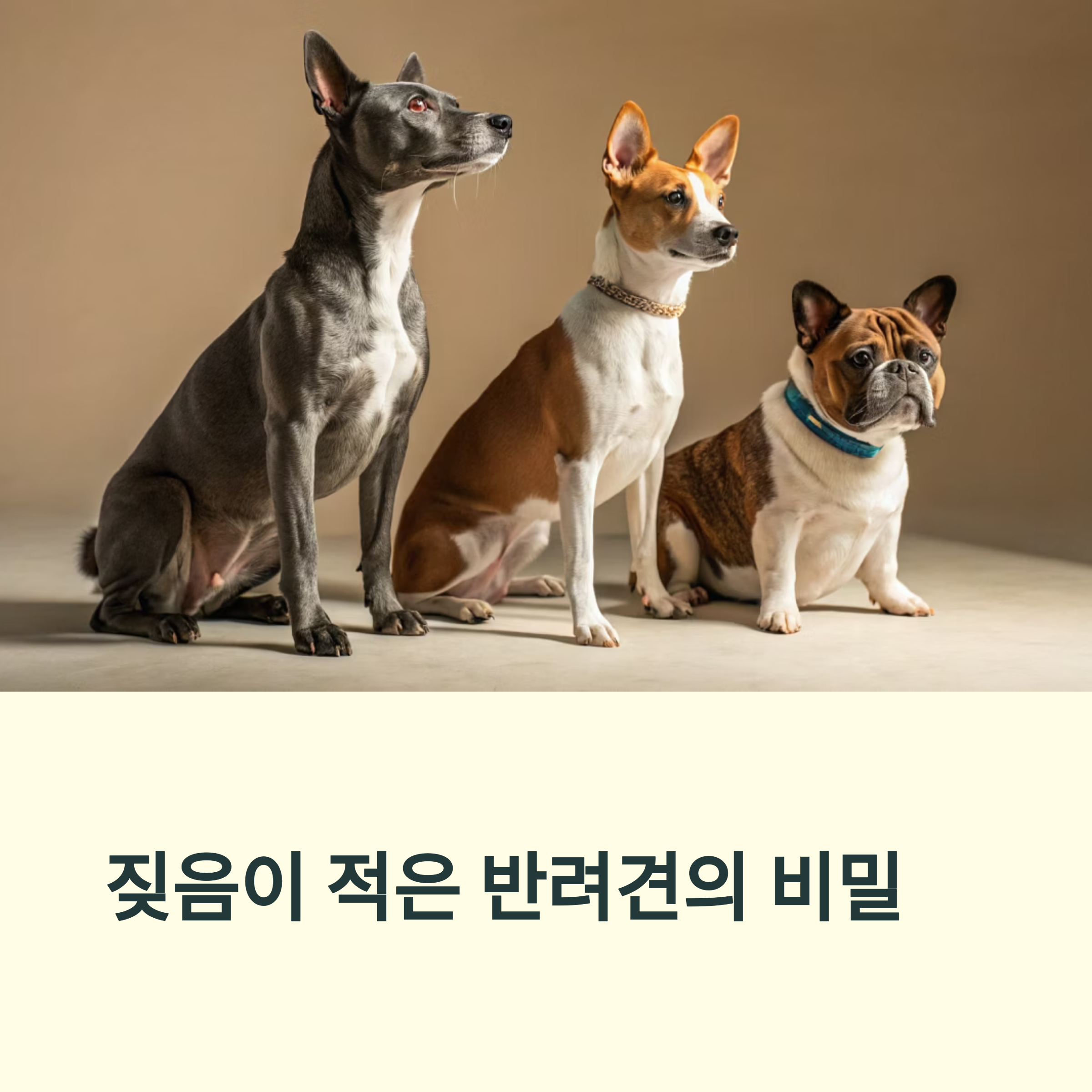 조용한 강아지의 본질 분석