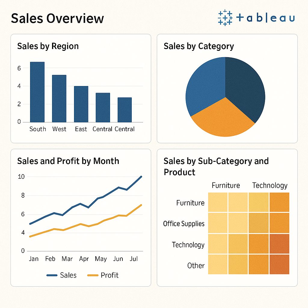 Tableau를 활용한 데이터 시각화 대시보드 화면